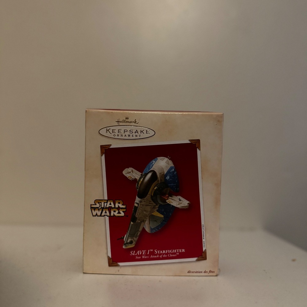 2002 Hallmark Keepsake Star Wars Slave I Starfighter Ornament Die Cast